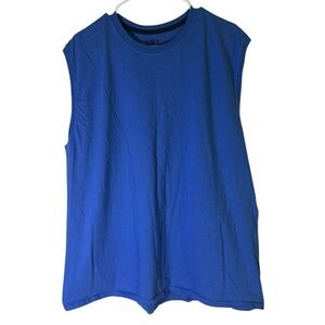 Athletic Works Vibrant Blue Muscle Cotton Tee 2XL